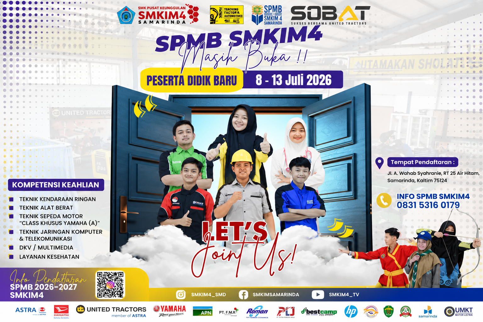 SPMB SMK Istiqomah Muhammadiyah 4 Samarinda Tahun Ajaran 2026/2027 Masih Dibuka
