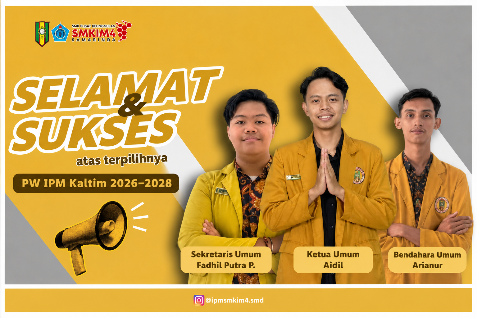 Selamat dan Sukses atas Terpilihnya Pimpinan Wilayah IPM Kalimantan Timur Periode 2026–2028
